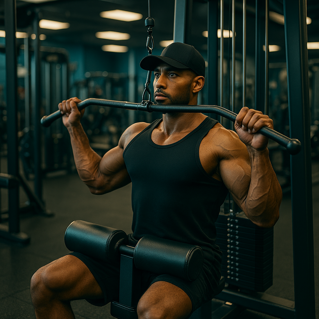 Seated neutral-grip lat pulldown