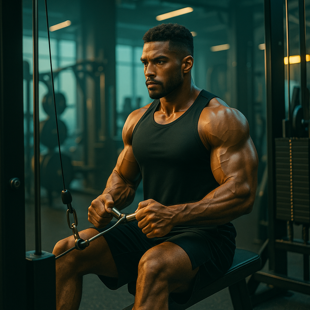 Seated cable row with tight core